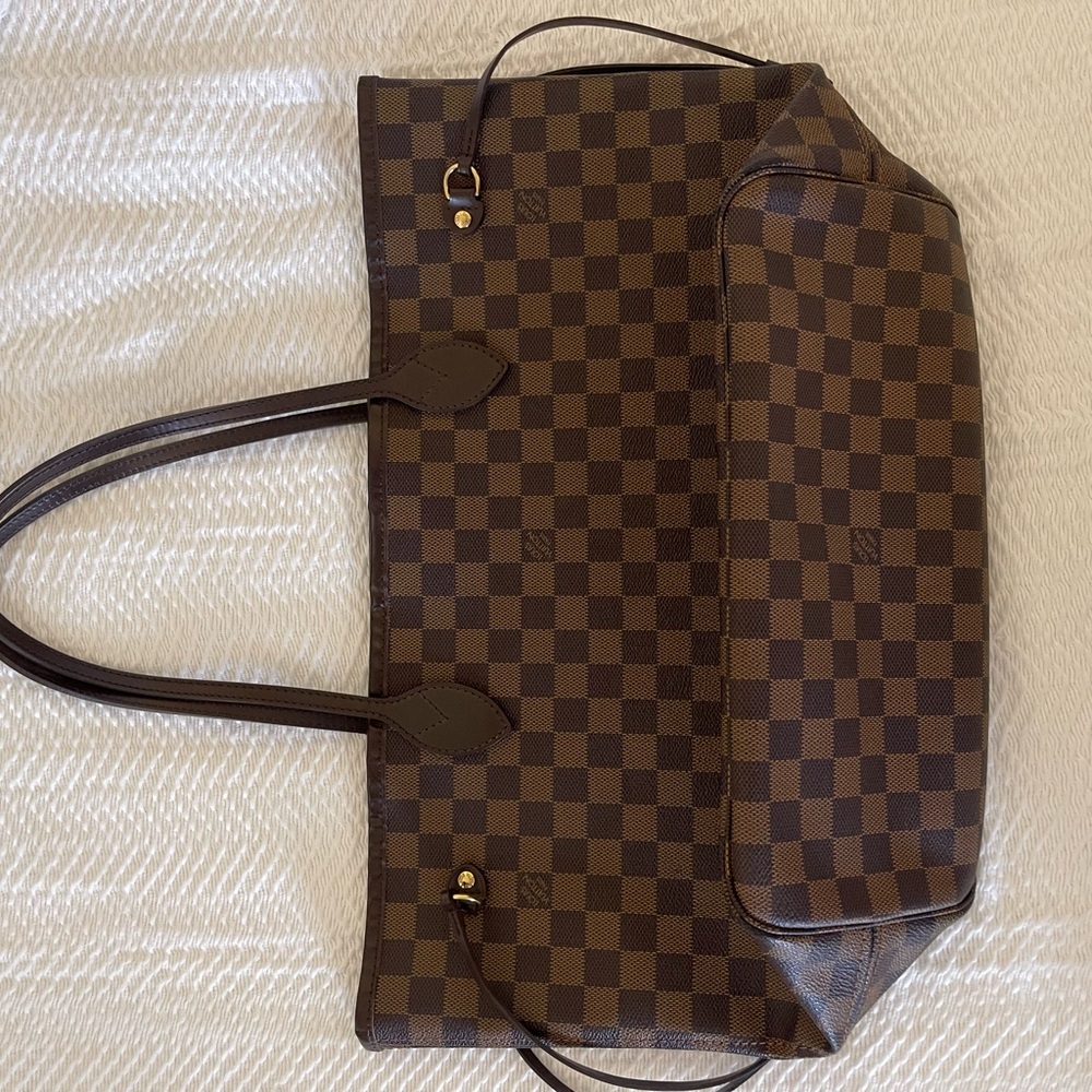 Louis Vuitton Brown Neverfull Tote Bag